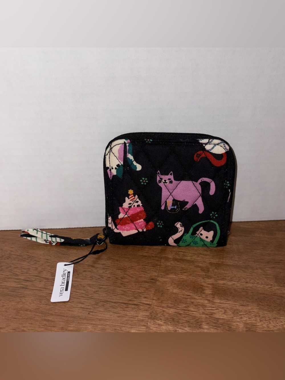 Vera Bradley HERDING CAT Zip Wallet NEW